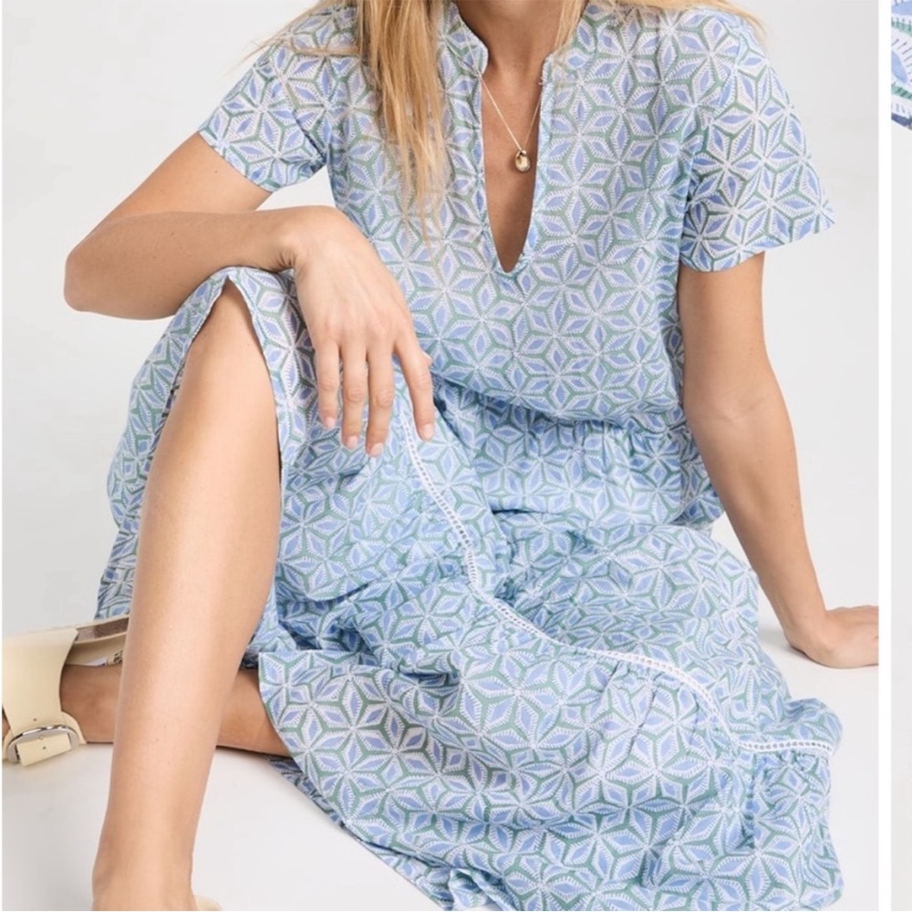 Marea breakers dress blue patterned maxi dress size xs - Picture 3 of 8